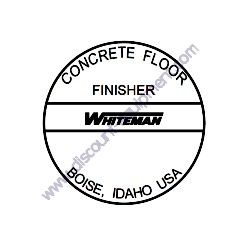 1492 DECAL CUSTOM 2-1/2" CHROME Multiquip Whiteman HDA Series Walk-Behind Trowel