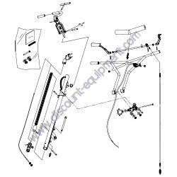 QXHC MAIN HANDLE ASSEMBLY Multiquip Whiteman JH55C JH90C JS60C Walk-Behind Trowel